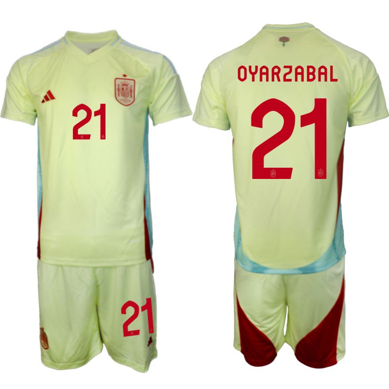 Men 2024-2025 Season Spain away green #21 Soccer Jersey->->Soccer Country Jersey